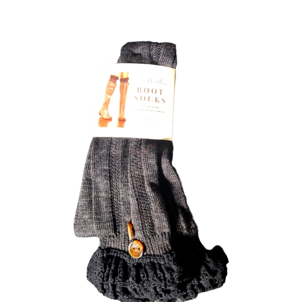 Simply Noelle boot socks black